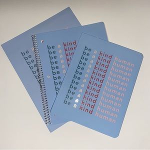 Gorgeous Heavy Duty 3 Piece StationarySet, SpiralRing & Binded Notebooks, Folder